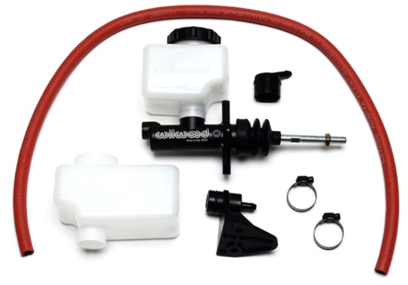WIL Master Cylinder - Wilwood Short Remote M/C Kit 1-1/8in Bore 3/8in-24 Banjo Outlet