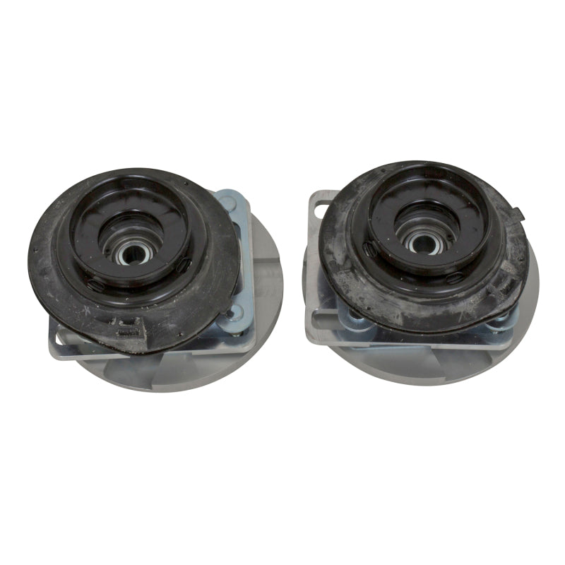BBK Caster Camber Plate Kit - BBK 05-14 Mustang Caster Camber Plate Kit - Silver Anodized Finish
