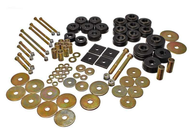 ES Body Mounts - Black - Energy Suspension 67-72 Denali XL/Suburban/Yukon XL 2WD/4WD/67-95 K-5 Blaze Blk Body(cab) Mount Set