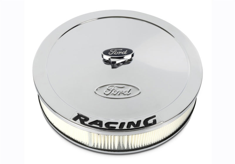 FR Air Cleaners - Ford Racing Air Cleaner Kit - Chrome w/ Black Emblem