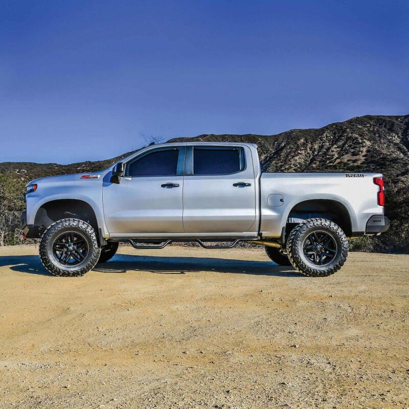 WES Nerf Bars - Outlaw - Westin 19-22 Chevrolet Silverado / GMC Sierra Crew Cab Outlaw Nerf Step Bars - Textured Black