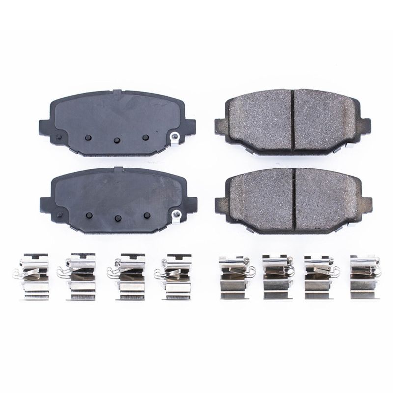 PSB Z17 Evolution Brake Pads - Power Stop 12-16 Chrysler Town & Country Rear Z17 Evolution Ceramic Brake Pads w/Hardware