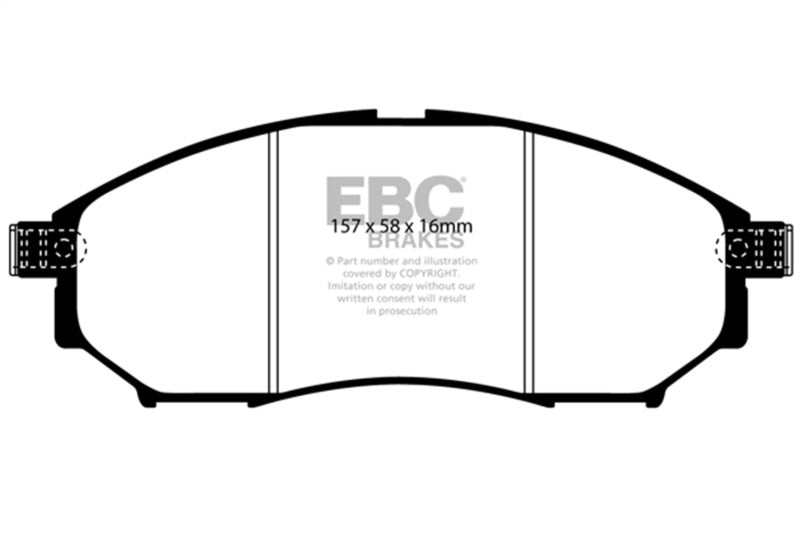 EBC Greenstuff Brake Pad Sets - EBC 06-09 Infiniti FX35 3.5 Greenstuff Front Brake Pads