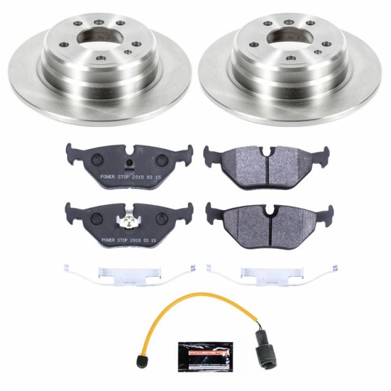 PSB Track Day SPEC Kit - Power Stop 1989 BMW 525i Rear Track Day SPEC Brake Kit