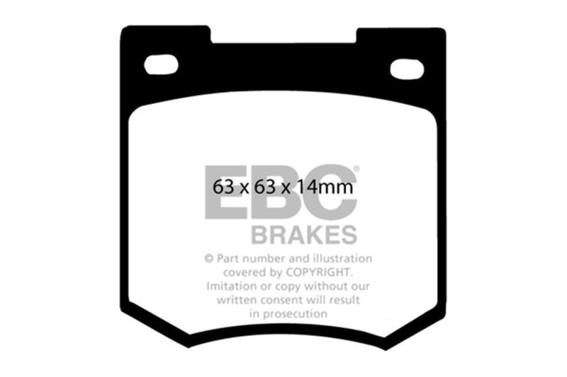 EBC Redstuff Brake Pad Sets - EBC 67-68 Sunbeam Tiger 4.7 Redstuff Front Brake Pads