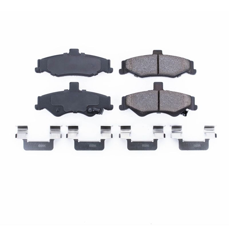 PSB Z17 Evolution Brake Pads - Power Stop 98-02 Chevrolet Camaro Rear Z17 Evolution Ceramic Brake Pads w/Hardware