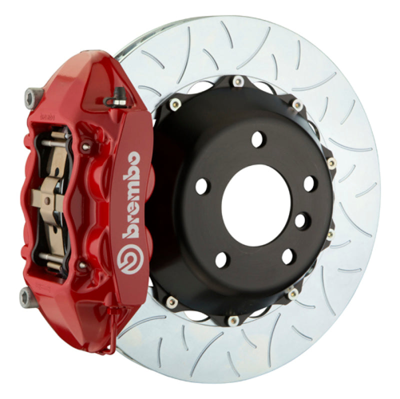 BRB Big Brake Kits - Brembo 07-13 X5 Rear GT BBK 4 Piston Cast 380x28 2pc Rotor Slotted Type3-Red