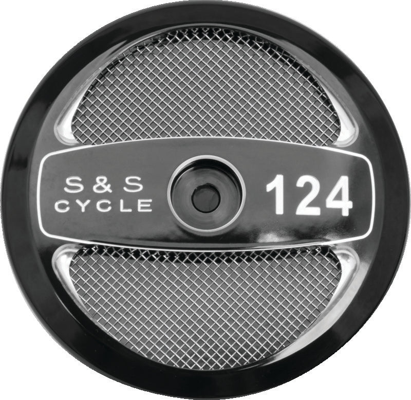 SSC Air Cleaner Kits - S&S Cycle 124in Air Cleaner Cover - Gloss Black