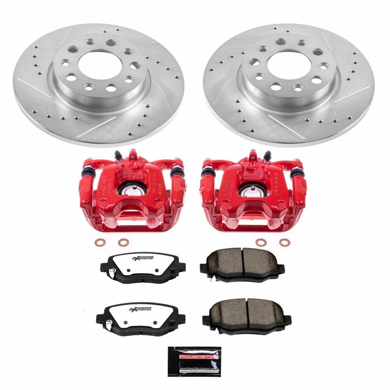 PSB Z36 Truck & Tow Kit w/Cals - Power Stop 16-18 Fiat 500X Rear Z36 Truck & Tow Brake Kit w/Calipers