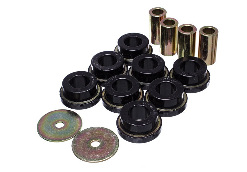 ES Subframe Bushings - Black - Energy Suspension 2015 Ford Mustang (Exc Cobra) Black Subframe Bushing Set