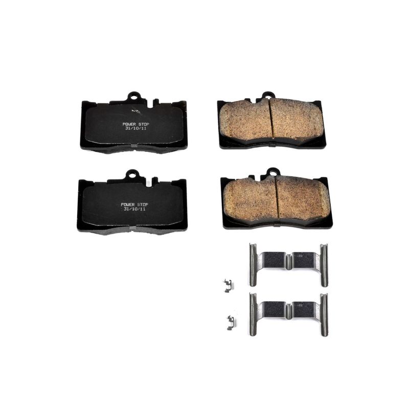PSB Z17 Evolution Brake Pads - Power Stop 01-06 Lexus LS430 Front Z17 Evolution Ceramic Brake Pads w/Hardware