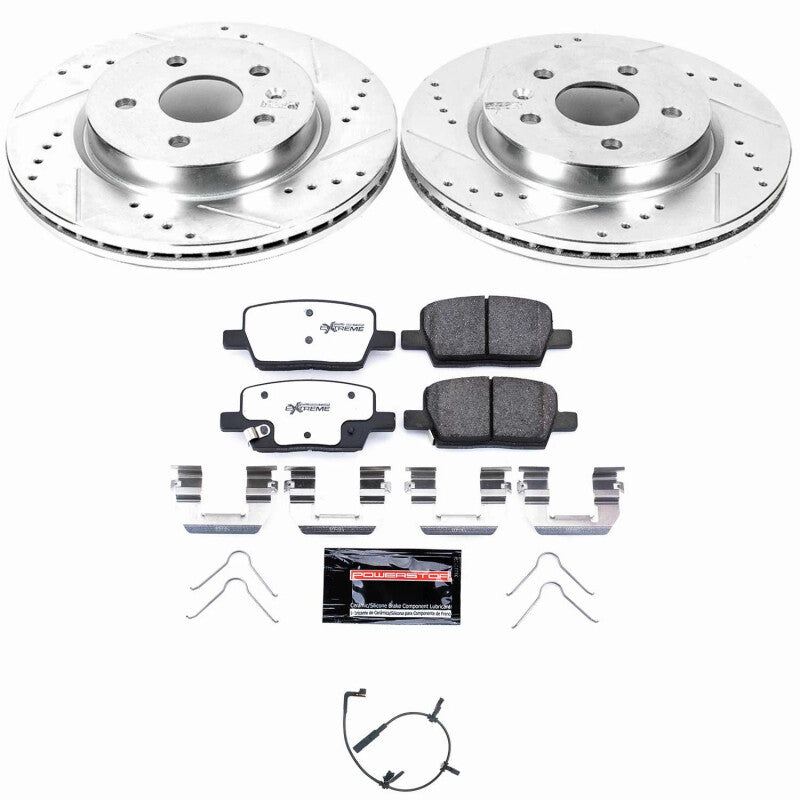 PSB Z26 Street Warrior Kit - Power Stop 2020 Cadillac CT6 Rear Z26 Street Brake Kit