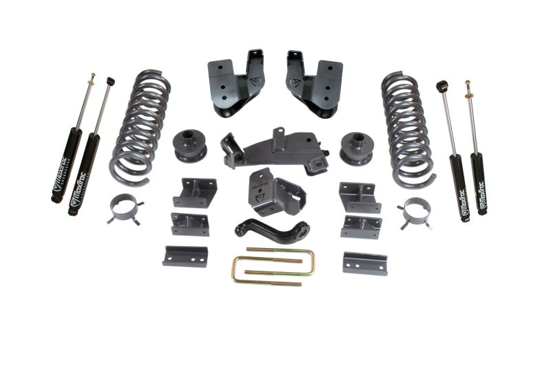 MXT Track Bar Bracket - MaxTrac 14-18 RAM 2500 4WD 4in/1in MaxPro Coil Lift Kit w/Radius Arm Brkts & MaxTrac Shocks