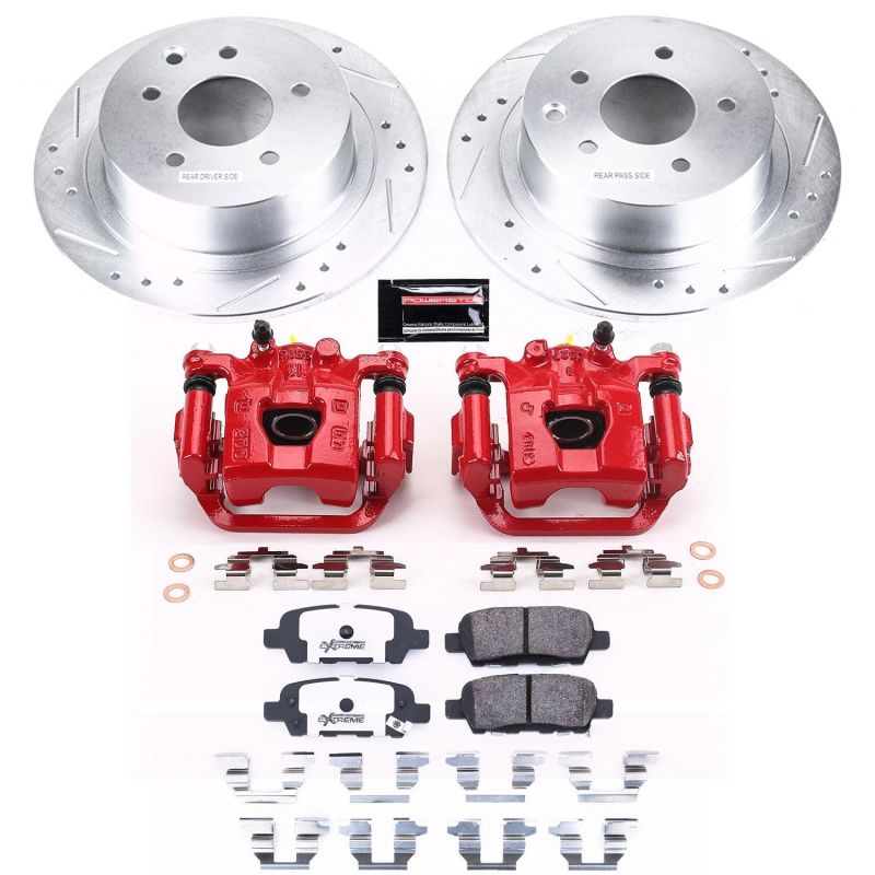 PSB Z26 Street Kit w/Cals - Power Stop 07-10 Nissan Sentra Rear Z26 Street Warrior Brake Kit w/Calipers
