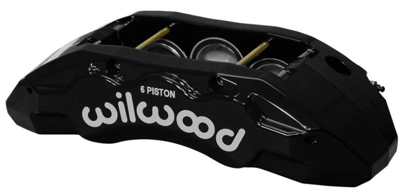 WIL TX6R Caliper - Wilwood Caliper-TX6R- L/H - Black 2.00/1.88/1.88in Pistons 1.38in Disc