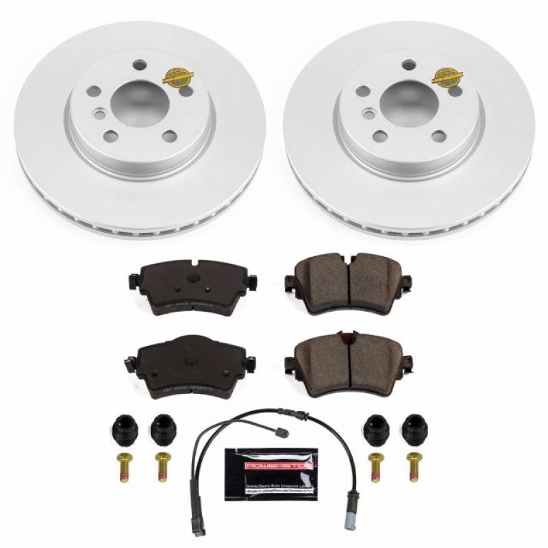 PSB Z23 Evolution Coated Kit - Power Stop 14-19 Mini Cooper Front Z23 Evolution Sport Coated Brake Kit