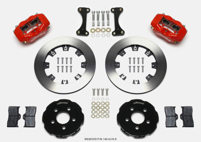 WIL Dynalite Brake Kit - Wilwood Forged Dynalite Front Hat Kit 12.19in Red 00-04 PT Cruiser/03-04 SRT/4
