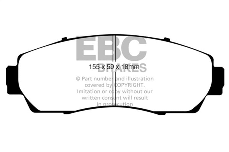 EBC Extra Duty Brake Pad Sets - EBC 2018+ Acura RDX 2.0T Extra Duty Front Brake Pads