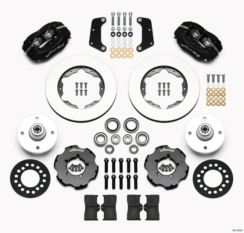 WIL Dynalite Brake Kit - Wilwood Forged Dynalite Front Kit 10.75in 64-65 Mustang 6 Cylinder 4-lug