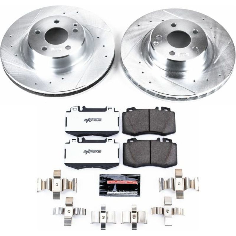 PSB Z26 Street Warrior Kit - Power Stop 00-03 Mercedes-Benz CL500 Front Z26 Street Warrior Brake Kit