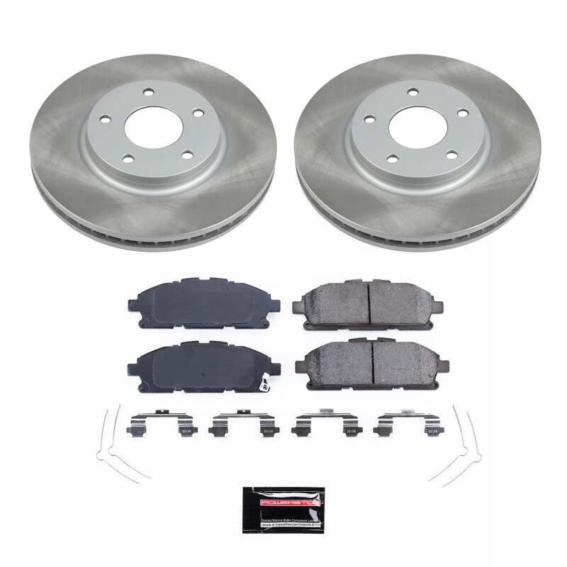 PSB Semi-Coated Rotor Kits - Power Stop 11-17 Nissan Quest Front Semi-Coated Rotor Kit