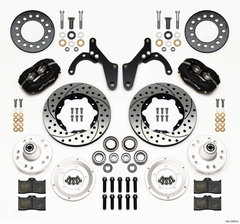 WIL Dynalite Brake Kit - Wilwood Forged Dynalite Front Kit 11.00in Drilled 59-64 Chevy Impala / 63-64 Corvette