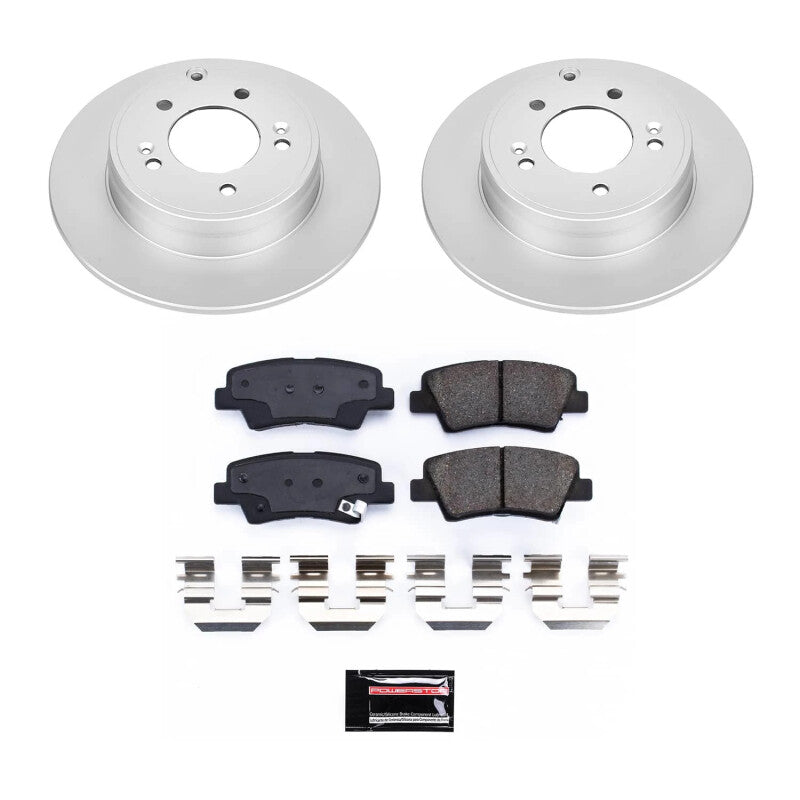 PSB Z17 Evolution Coated Kit - Power Stop 09-10 Hyundai Sonata Rear Z17 Coated Brake Kit