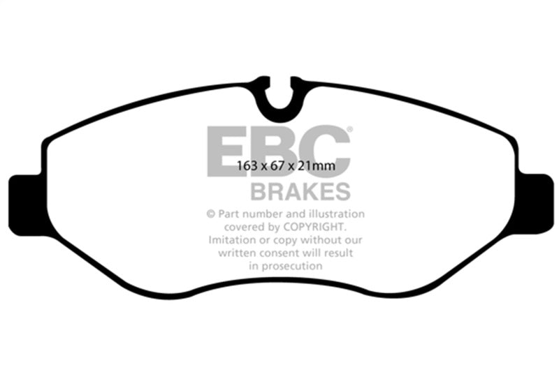 EBC Ultimax2 Brake Pad Sets - EBC 07+ Dodge Sprinter 2500 Ultimax2 Front Brake Pads