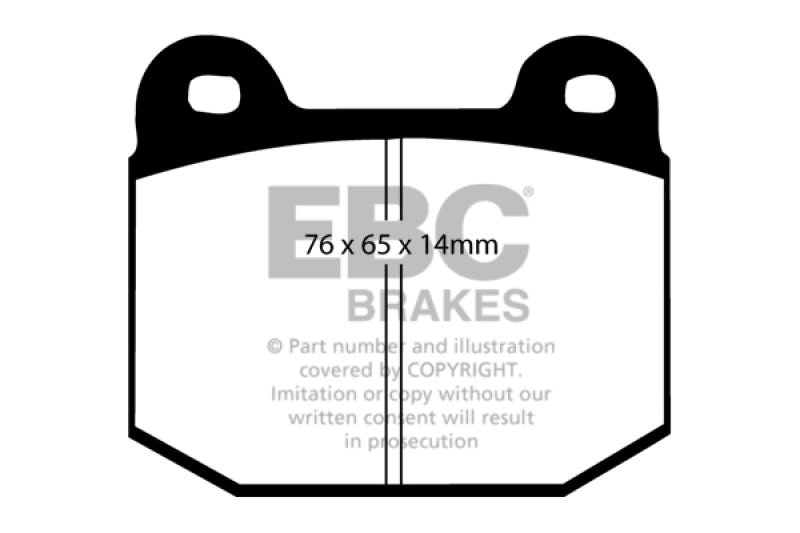 EBC Ultimax2 Brake Pad Sets - EBC 03-04 Infiniti G35 3.5 (Manual) (Brembo) Ultimax2 Rear Brake Pads