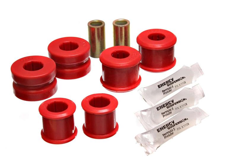 ES Sway Bar Bushings - Red - Energy Suspension 05-07 Ford Mustang Red Rear Sway Bar Frame Bushings (Must Reuse All Metal Parts)