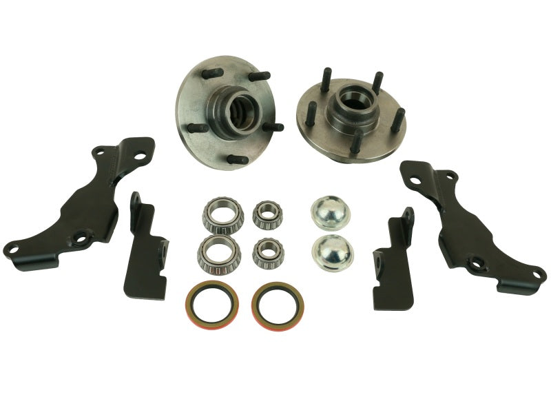 RID Brake Conversion Kit - Ridetech 65-82 Chevy Corvette Front Brake Retention Kit TruTurn