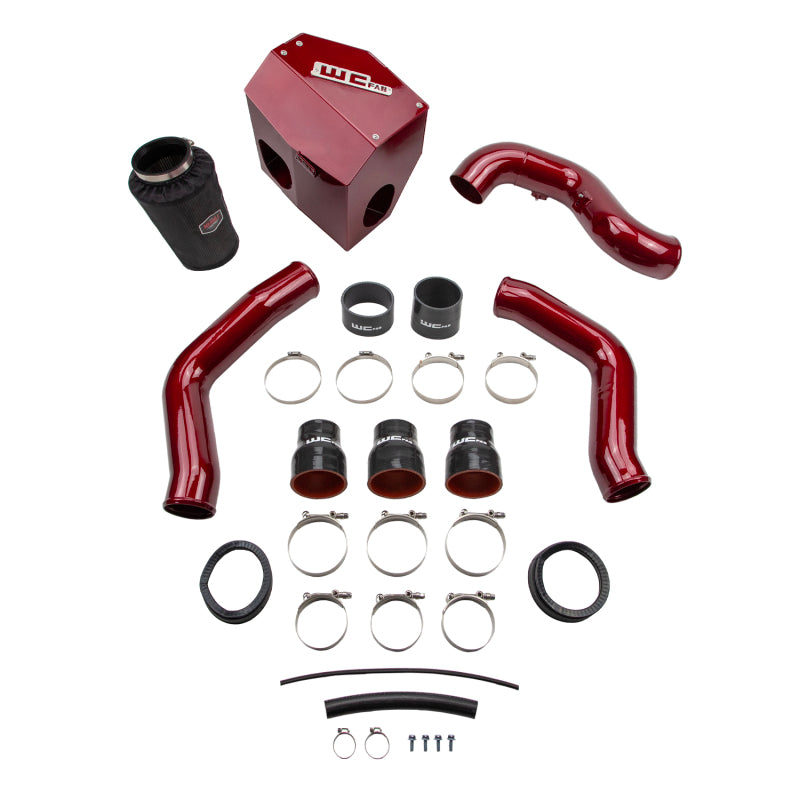 WCF Intake Kit - Stage 2 - Wehrli 13-18 Cummins 6.7L Stage 2 High Flow Bundle Kit - WCFab Red