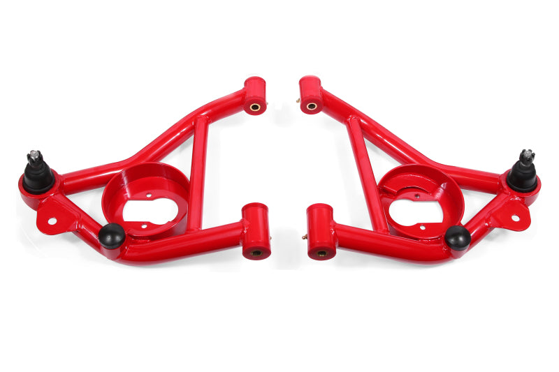 BMR Control Arms - BMR 82-82 3rd Gen F-Body Non-Adj. Lower A-Arms w/ Spring Pocket (Polyurethane) - Red