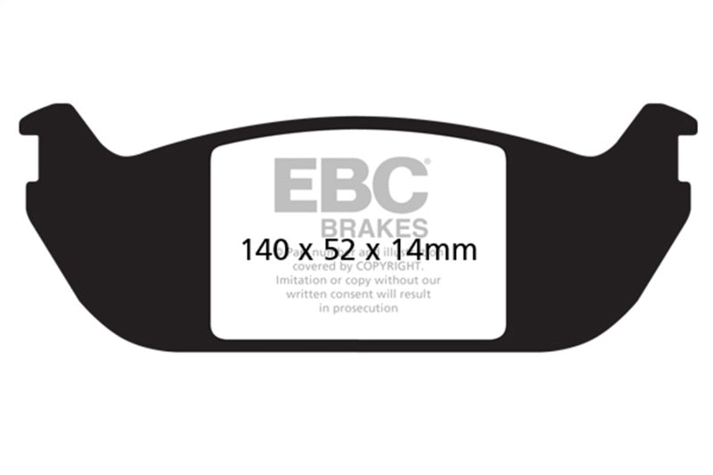 EBC Yellowstuff Brake Pad Sets - EBC 03-06 Lincoln Aviator 4.6 Yellowstuff Rear Brake Pads