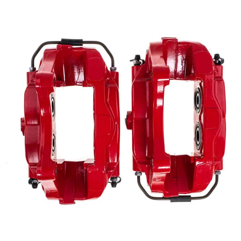 PSB Red Calipers - Power Stop 09-15 Cadillac CTS Rear Red Caliper - Pair w/o Bracket