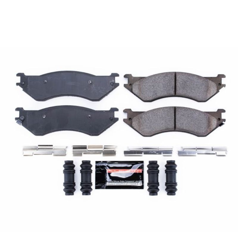 PSB Z23 Evolution Brake Pads - Power Stop 01-08 Dodge Ram 2500 Rear Z23 Evolution Sport Brake Pads w/Hardware