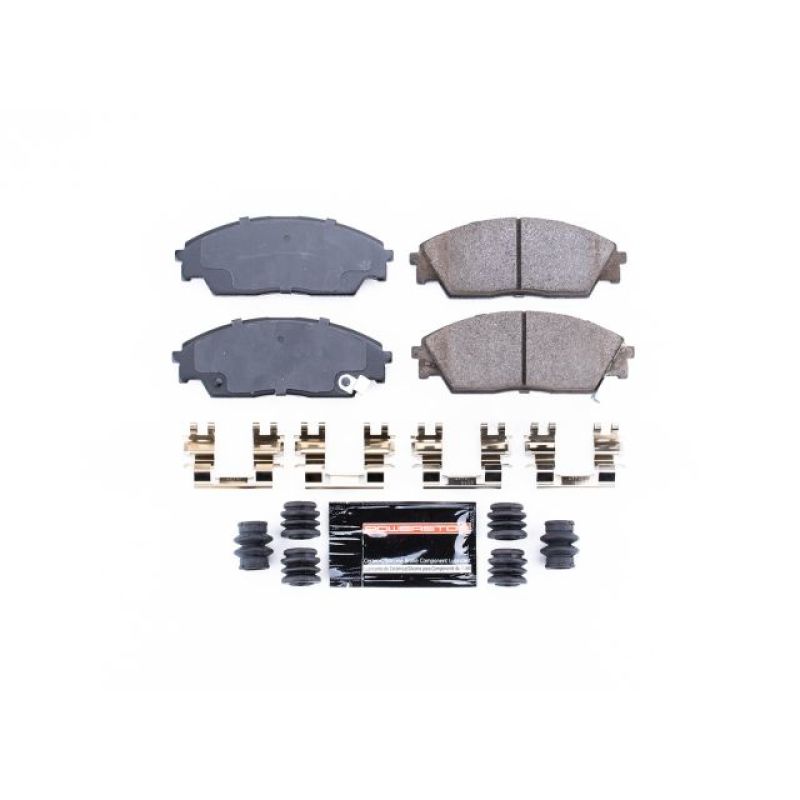 PSB Z23 Evolution Brake Pads - Power Stop 90-91 Honda Civic Front Z23 Evolution Sport Brake Pads w/Hardware