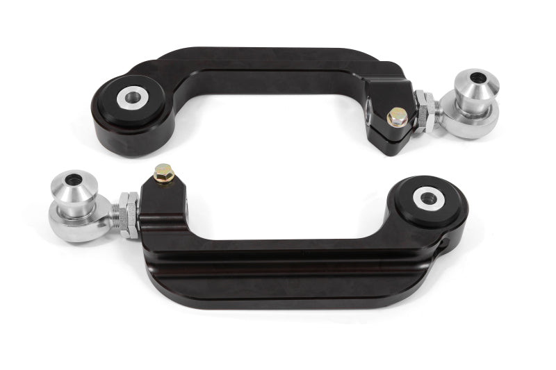BMR Camber Links - BMR 15-21 S550 Mustang Billet Aluminum Camber Links Adjustable (Delrin/Rod ends) - Black Anodized