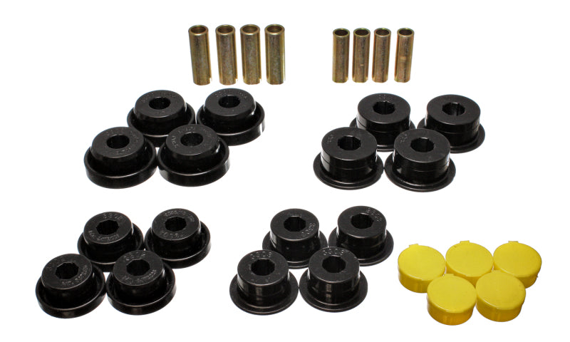 ES Cntrl Arm Bushings - Black - Energy Suspension Dodge Ram 99-01 1500/99-02 Ram 2500/3500 4WD Blk Front End Control Arm Bushing Set