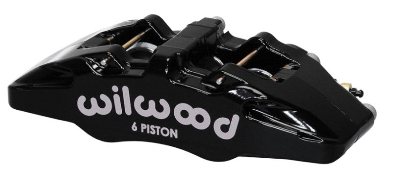 WIL Dynapro Caliper - Wilwood Caliper-Forged Dynapro 6 5.25in Mount-Red-R/H 1.62/1.38in/1.38in Pistons .81in Disc