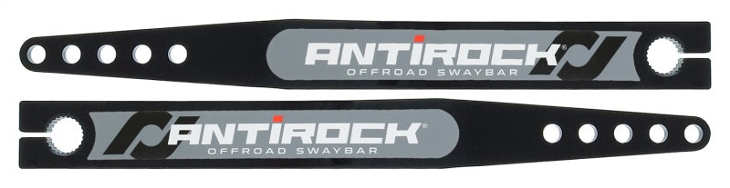 ROK Antirock Sway Bars - RockJock Antirock Fabricated Steel Sway Bar Arms 20in Long 18.195in C-C 5 Holes w/ Stickers Pair