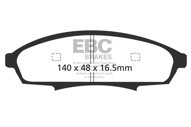 EBC Ultimax2 Brake Pad Sets - EBC 88-90 Buick Regal 2.8 Ultimax2 Front Brake Pads
