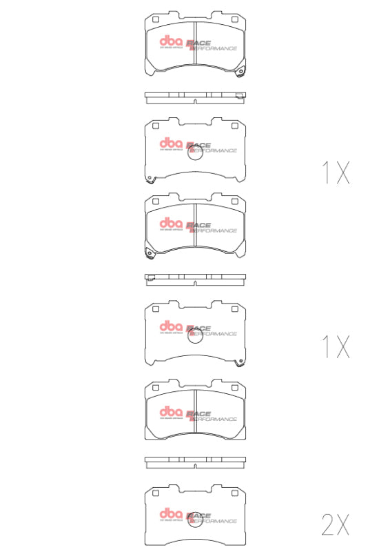 DBA RP Performance Brake Pads - DBA 2022+ Toyota GR Corolla RP Performance Front Brake Pads