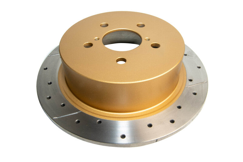 DBA Street Slot&Drill Rotors - DBA 05-08 Subaru Outback Rear Drilled & Slotted Street Series Rotor