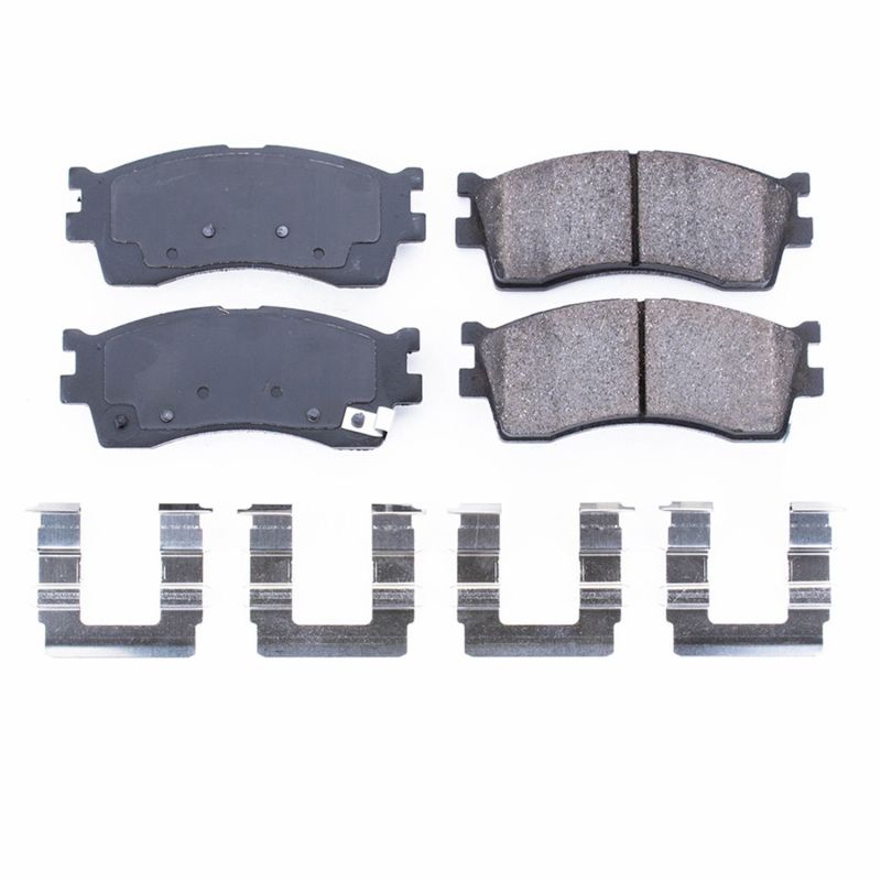 PSB Z17 Evolution Brake Pads - Power Stop 02-05 Kia Rio Front Z17 Evolution Ceramic Brake Pads w/Hardware