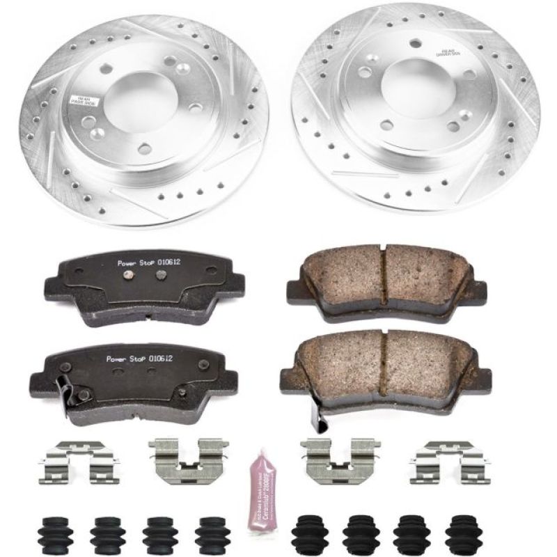 PSB Z23 Evolution Kit - Power Stop 17-19 Hyundai Elantra Rear Z23 Evolution Sport Brake Kit