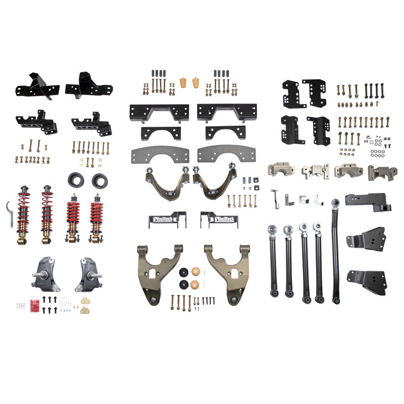 BT Coilover Kit - Belltech 92-98 GM C1500 Standard Cab Performance Coilover Kit (Use w/ 4-Piston Brake Calipers)