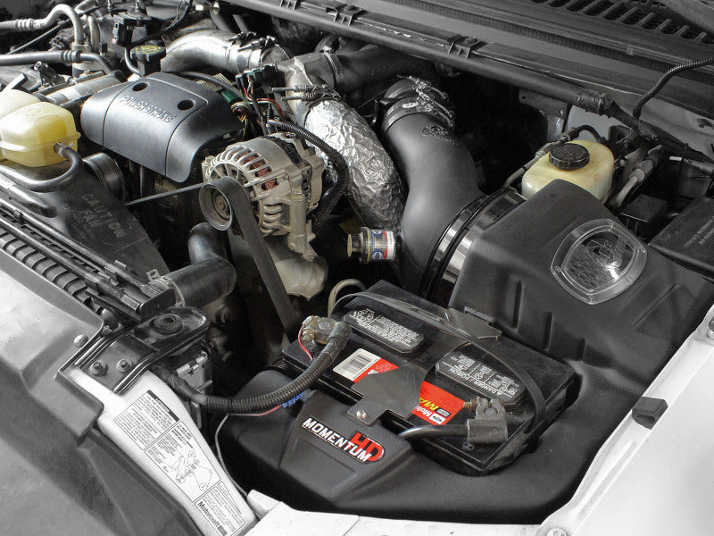 AFE Momentum HD Cold Air Intakes - aFe Momentum HD PRO Dry S Stage-2 Si Intake 99-03 Ford Diesel Trucks V8-7.3L (td)(See afe51-73002-E)