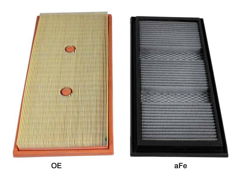 AFE P5R Drop In Air Filter - aFe MagnumFLOW OEM Replacement Air Filter Pro DRY S 12-14 Mercedes-Benz C/E/ML-Class V6 3.5L