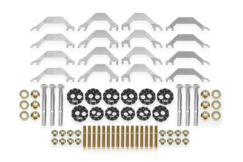 BMR Camber Bolts - BMR 06-13 Chevrolet Corvette C6 Z06/ 09-13 ZR1 Camber Bolt & Stud Kit - Black Anodized